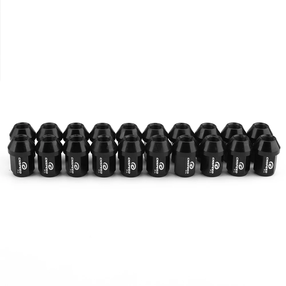 Car Modification 20pcs 7075-t6 Aluminum HEX 19mm Wheel Lug Nuts 35mm Racing Lug Nut m12x1.5 Racing Forged  Style Yc101089