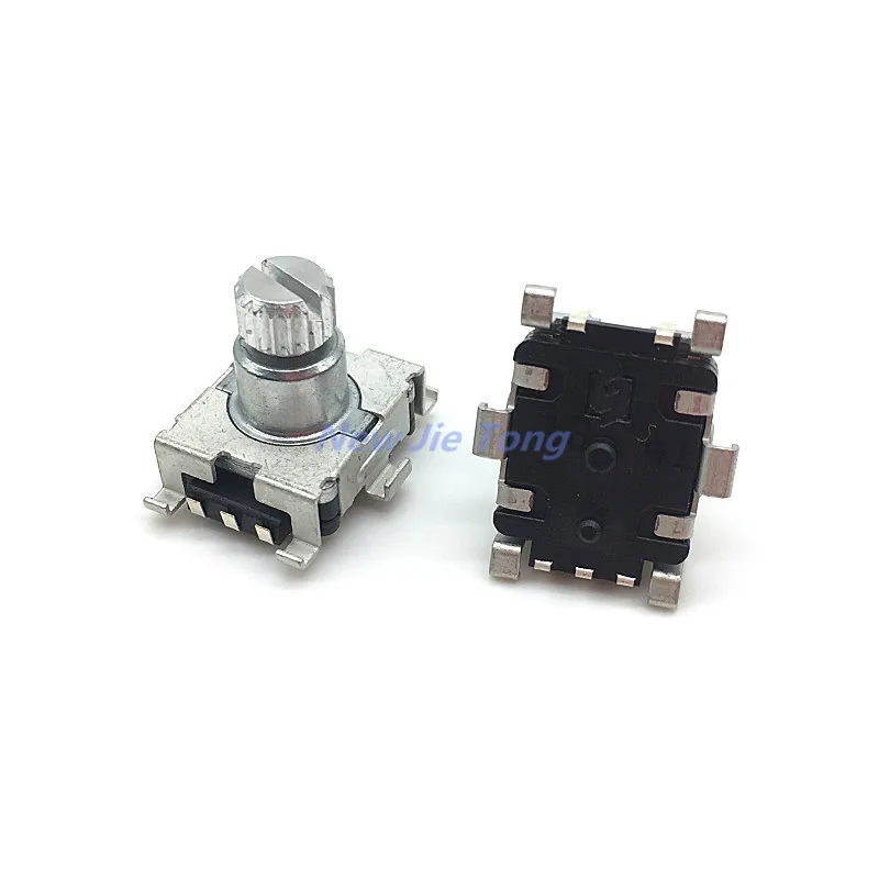 2pcs 360 Degree EC11 Rotary Encoder Code Switch 30 Position With Push Button 5pin SMD 9.5mm Plum Shaft Handle Length