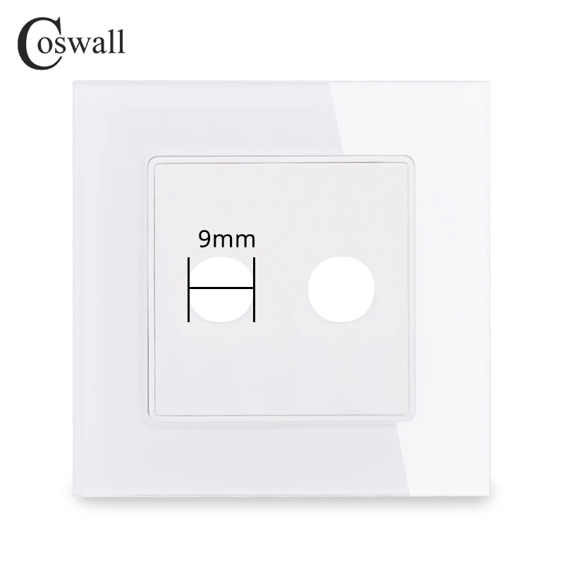 Obrázek 7: Coswall 3mm tloušt'ka zeď sklo nepopsaný panel implicitní zakrýt s 1 anebo 2nz vývod díra 9mm průměr pro natrhat odchozí drát C1 serie