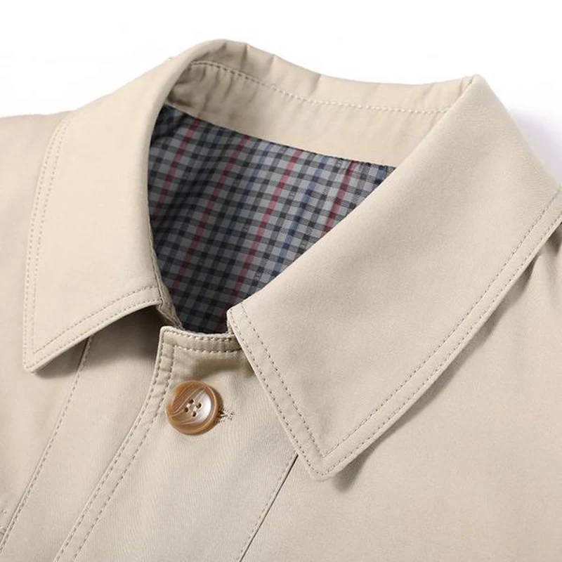 Business Shirt Jacket Men Autumn Casual Coat Button up Tops Office Work Clothes 2021 New
