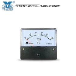 Sd670 DC MV meter 40mv 50mV 75mV 100mV 200mV 300mV 500mv 1000mV puntatore millivolt meter piccola tensione DC dimensioni 60*70mm