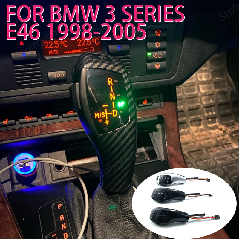 

LED Illuminated Shift Knob Gear Selector for BMW 3 series E46 316i 318i 320d 320i 323i 325i 328i 330i 325xi 330d 330xd 330xi