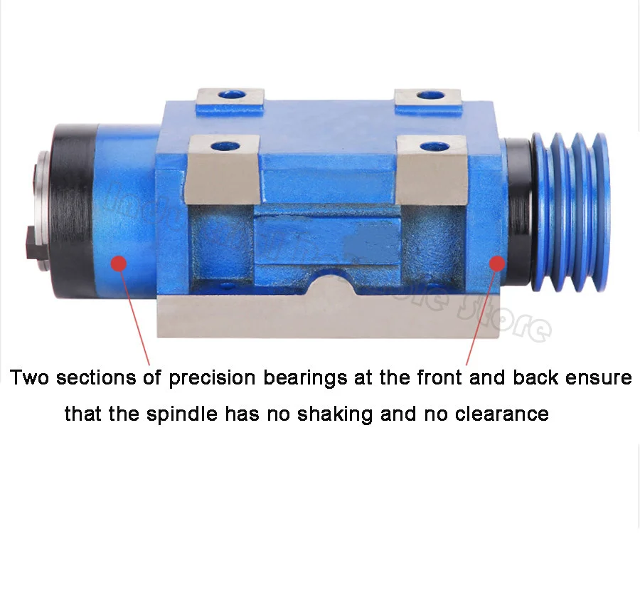 BT40 MT4 Spindle Power Head Morse 4 2.2KW 2000rpm/min Center Height 70MM For Drilling Milling on Steel,Cast iron, metal