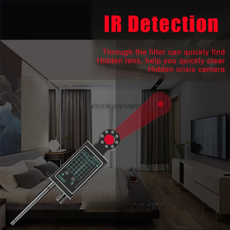 Anti-Spy Detector Mini WiFi Hidden Camera GSM Audio Bug GPS Tracker RF Signal Wireless Micro Cam Magnetic Device Gadgets Finder