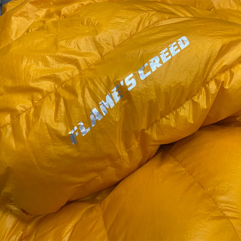 FLAME\'S CREED Large Ultra Light Down Winter Sleeping Bag Adult Outdoor Camping 90% White Duck Down Sleeping Bag Keep Warm