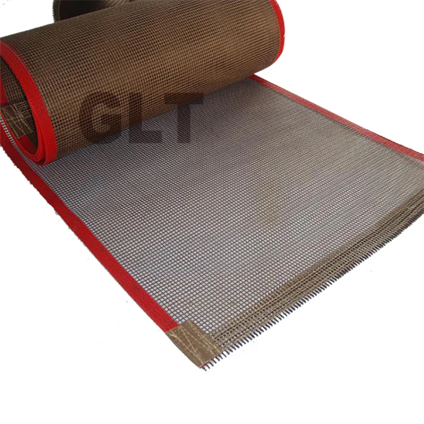 Te-Flon UV Machine Breathable Mesh Conveyor Belt, High Temperature Resistant Conveyor Belt