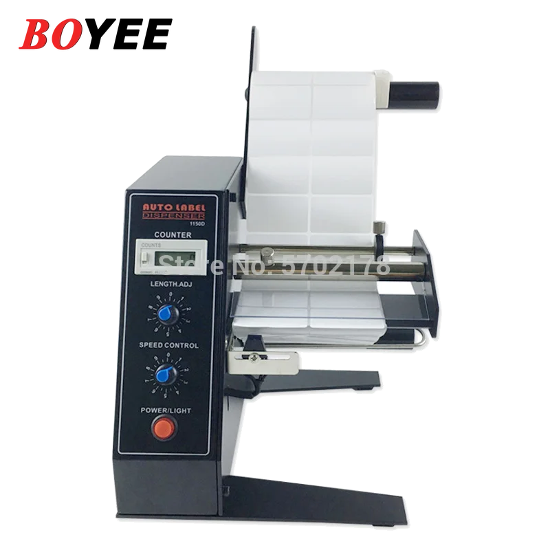 Auto Label Dispenser Device Automatic Sticker Separating Machine AL-1150D NEW Digital Control 4-140mm Label stripping machine