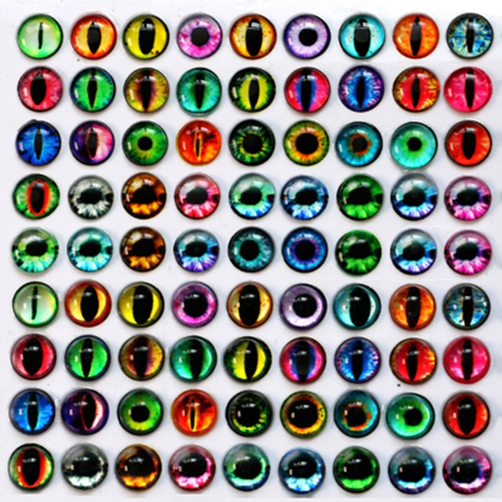 Ojos de cristal para muñecas - Cabujon decorativo 6-18 mm ninos