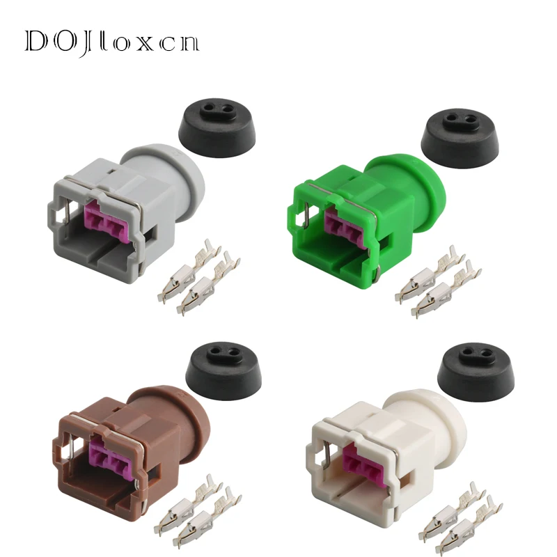 1/5/10/20/50/100 Sets 2 Pin DJ7022A-3.5-21 Waterproof Connector For Water Spray Motor 1.4T Supercharger Plug Wire Speed Plug-In