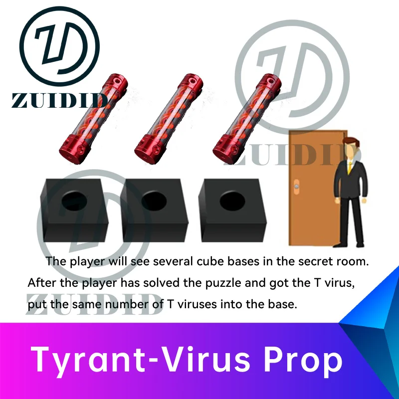 ZUIDID escape room props put all into the base andl ight up to unlock real life escape game