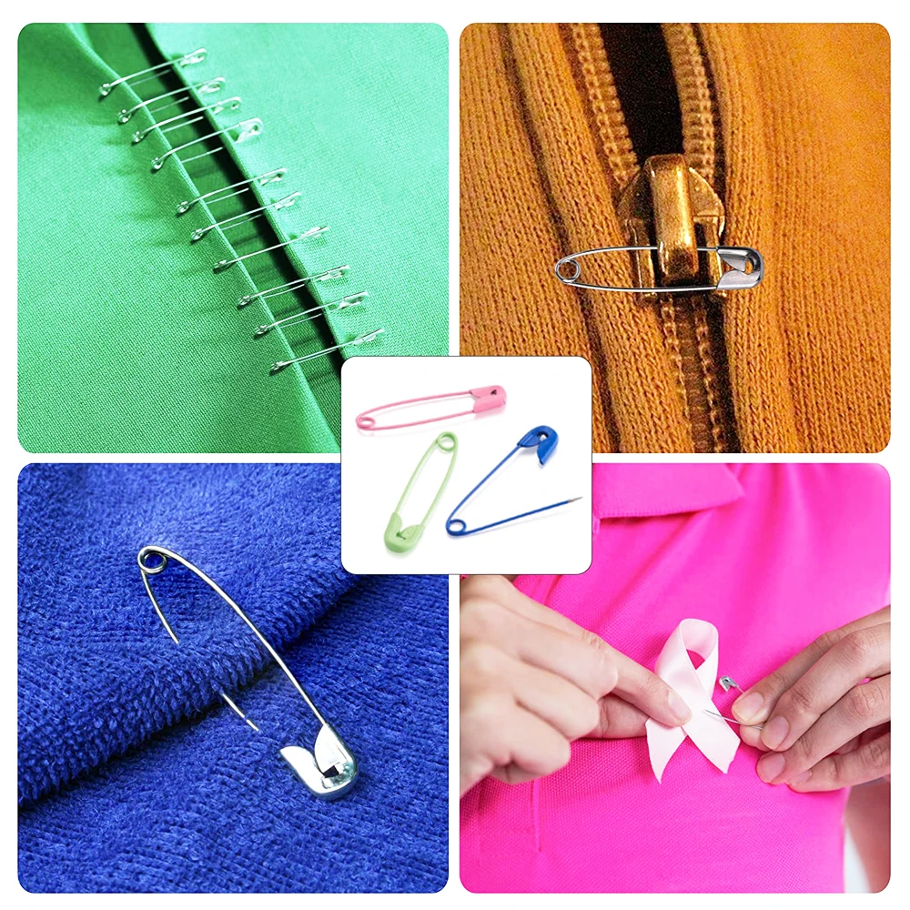 50/100Pcs Colorful Safety Pins DIY Sewing Tools Stainless Steel Needles Large Safety Pin Quilting Craft Jewelry Making Supplies