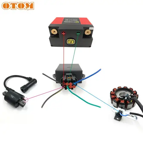 Разъем зажигания OTOM для мотоциклов, коннектор зажигания 8 контактов, водонепроницаемый, для ZONGSHEN NC250, NC450