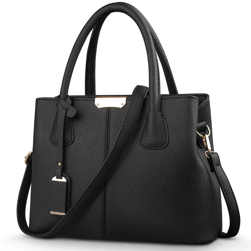 Sac à main en cuir souple pour femmes, blanc, élégant, Sac à bandoulière, fourre-tout, mode féminine, poche, poignée supérieure