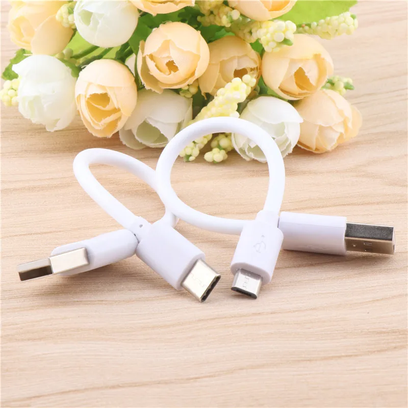 Кабель Micro USB 2A Кабель для быстрой зарядки данных Кабель для зарядки Android Type-c USB 15 см Короткий USB-кабель Кабель для передачи данных USB-адаптер