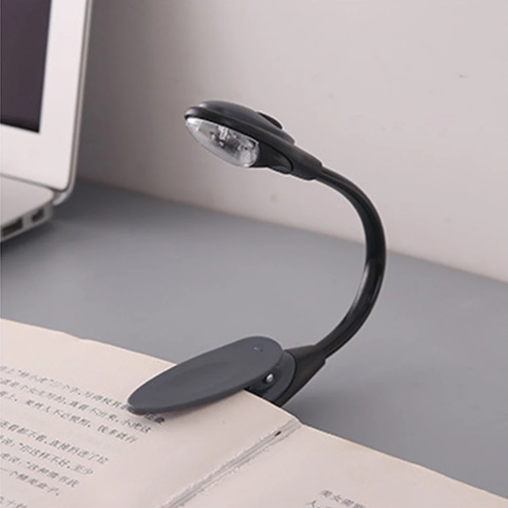 Portable Travel Book Reading Light LED Book Lamp Battery Operated Clip On Bendable Flexible Clamp LED Lamp Dorm for Home Book