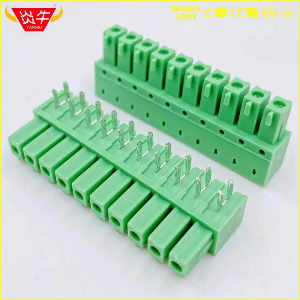 50Pcs KF2EDGA 3.81 2P ~ 12P PCB PLUG-IN TERMINAL BlOCKS 15EDGA 3.81mm 2PIN ~ 12PIN IMC 1,5/ 2-G-3,81 PHOENIX CONTACT YANNIU