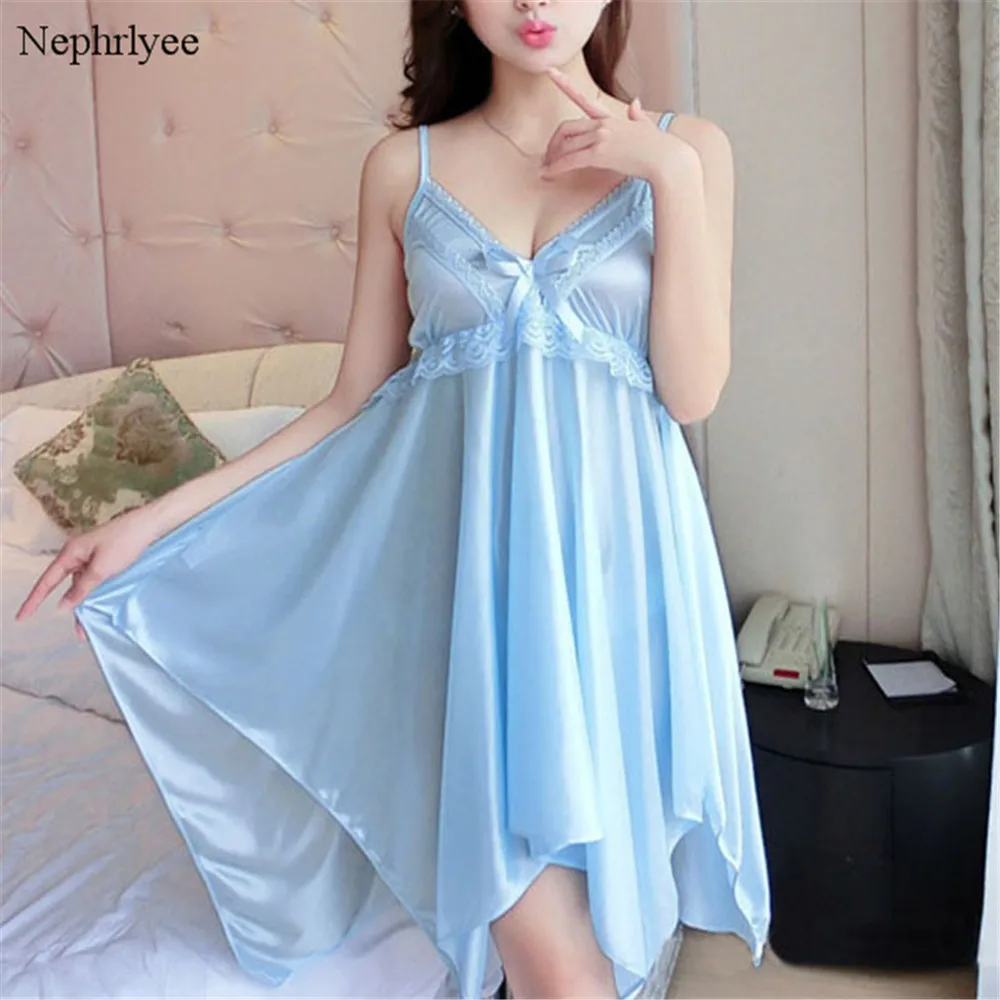 2024 Sexy Women Sleepwear Summer New Night Gowns Hot Nightwear Girls Nightgown Women Casual Night Dress Female Home Wear SLP151