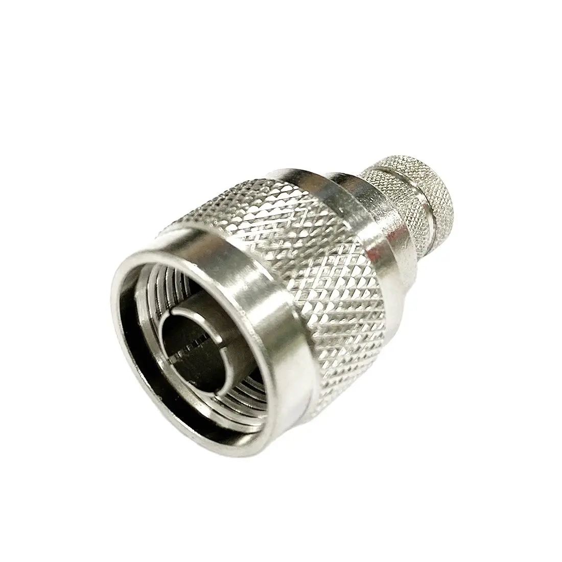 Conector convertidor coaxial RG8 RG213 LMR400, enchufe macho N, engarce, recto, niquelado, nuevo, venta al por mayor, 1 ud.