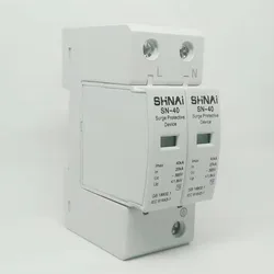 SPD 20KA - 40KA 2P  surge arrester protection device electric house surge protector C ~385V AC