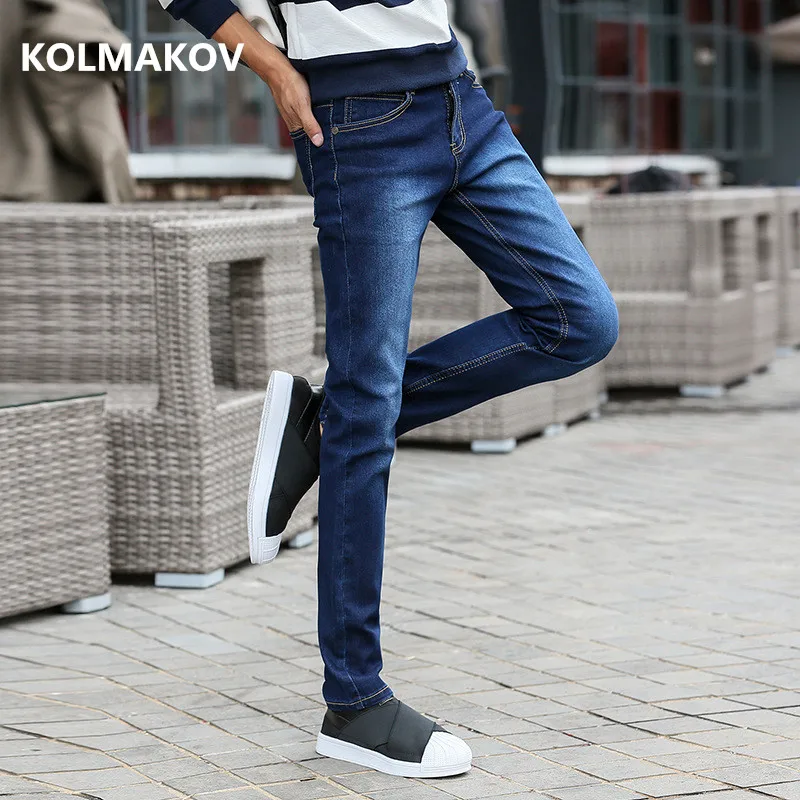 2025 new spring arrival jeans high quality casual slim elastic jeans men ,skinny jeans men ,men\'s pencil pants ,size 27-36