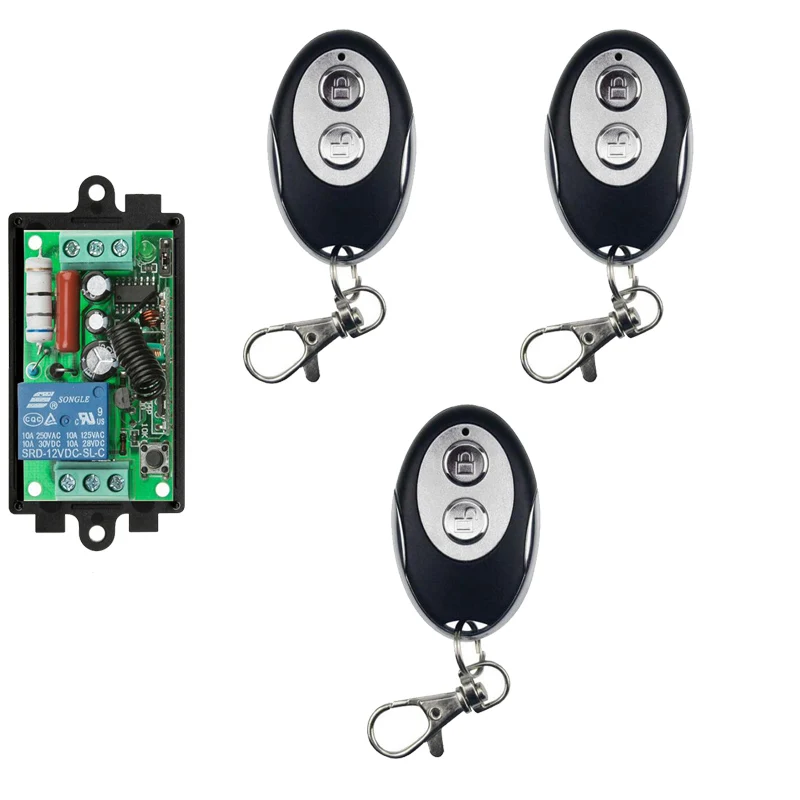 Remote Control Switch AC220V 1CH Lighting Switches Remote ON OFF Light Lamp SMD Power RemoteSwitch System 315/433.92MHZ Latch