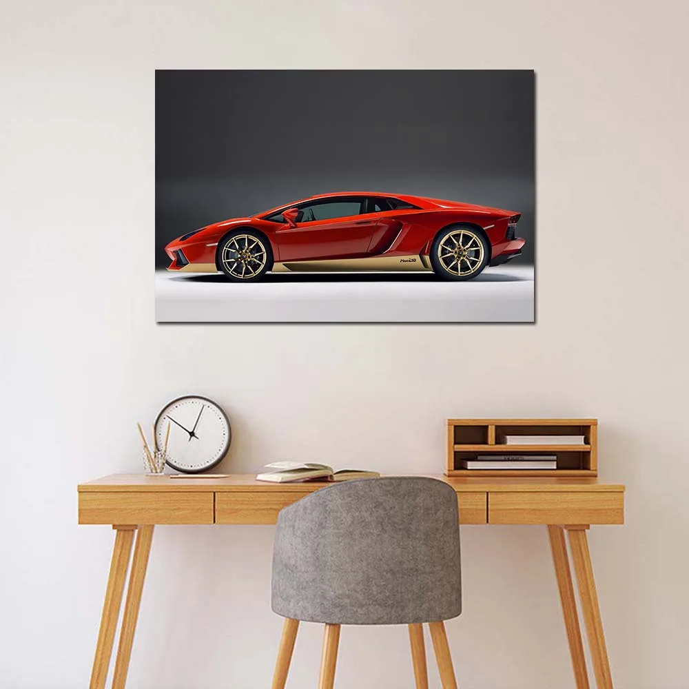 Modern Canvas Painting Wallpaper Lambo Aventador LP 700-4 Sports Car Posters Wall Art Picture for Home Decor