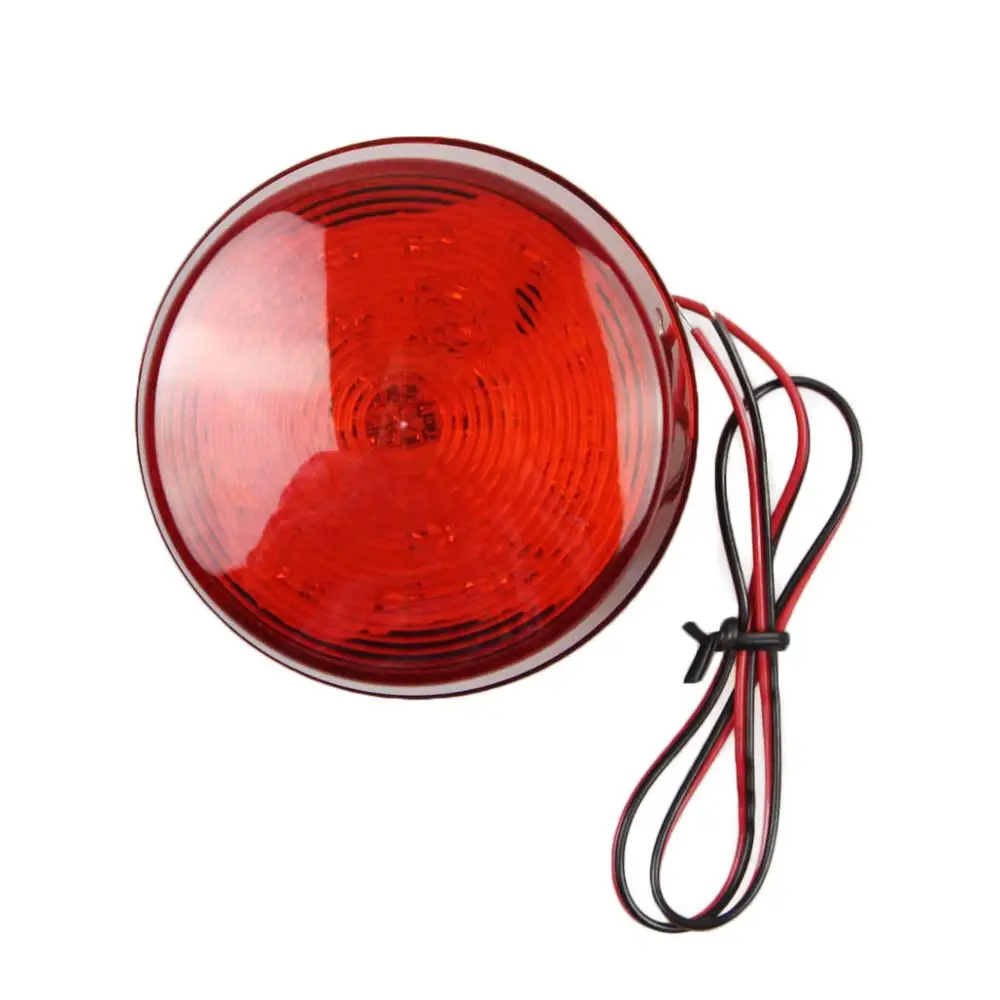 DIYSECUR 5pcs/lot 12V Security Alarm Strobe Signal Warning Siren Red LED Lamp Flashing Light