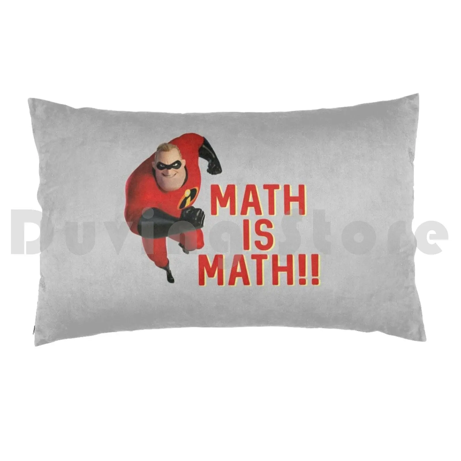 Math Is Math Pillow Case Printed 50x75 Math Teacher Funny Incredible Super Magic Power School Teach Homework