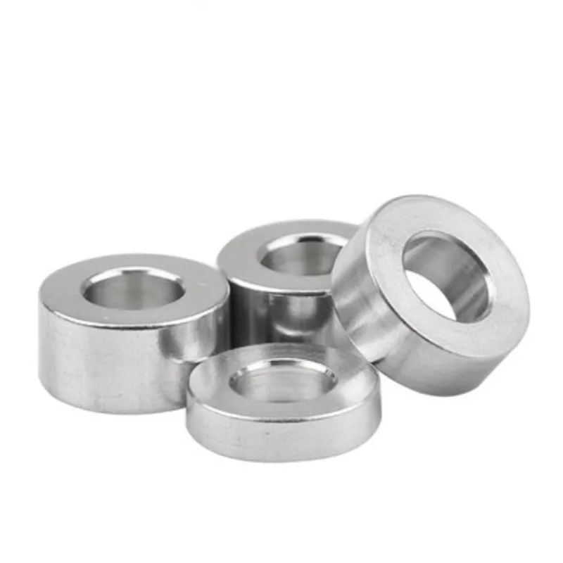 5/10/20pcs Aluminum bushing no thread spacer  m3 m4 m5 m6 M8 m10 aluminum flat washer gasket