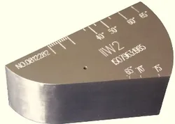 IIW2 type Calibration Test block Block V2  AL6063 ALUMINUM UT block