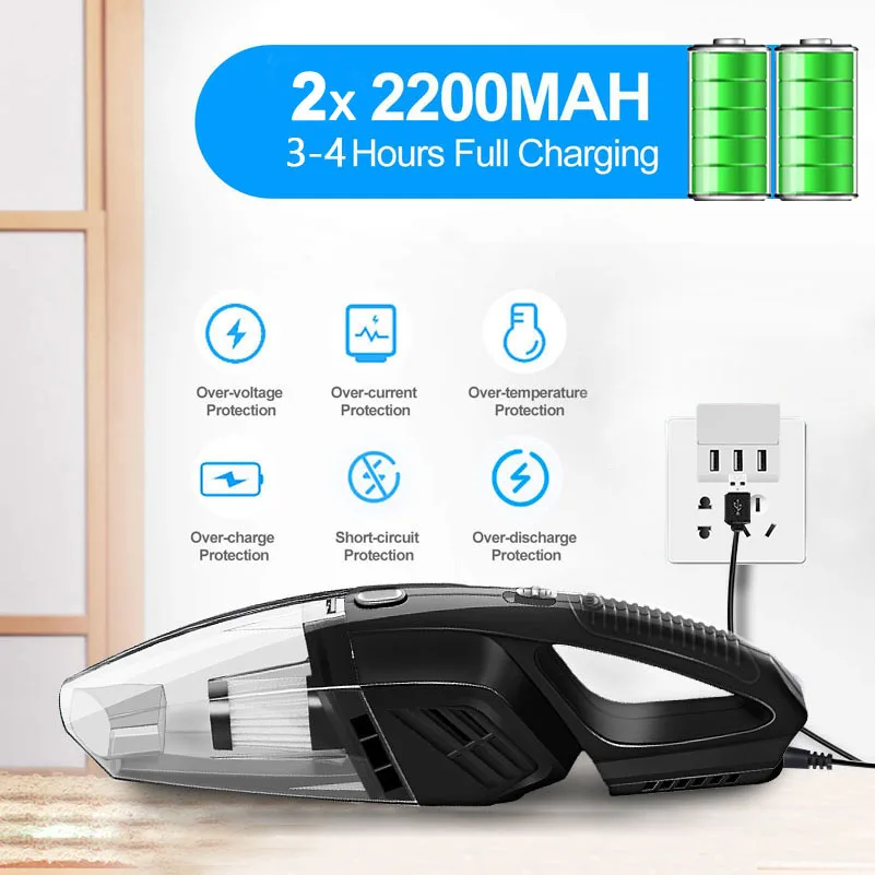 Wireless Vacuum Cleaner Handheld Vacuum Cleaner Wireless Car Vacuum Cleaner For Car Big Suction Dry Wet