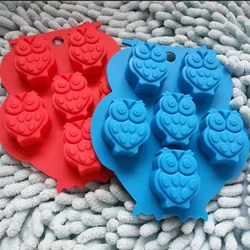 Owl Silicone Mold Fondant Cake Chocolate Decorating Baking Tools Mould Soap Mold