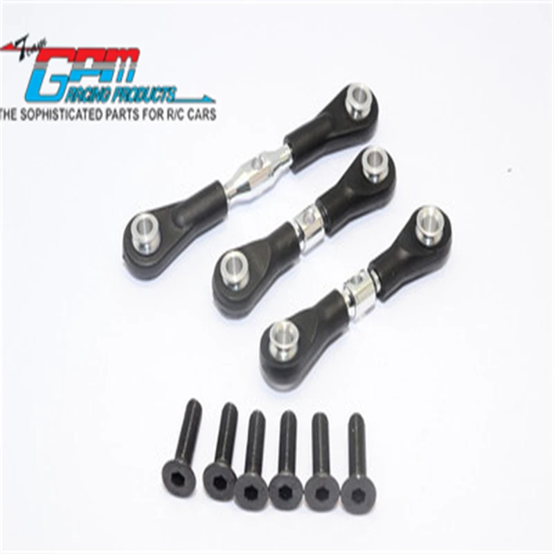 GPM ALLOY COMPLETED TIE ROD WITH SCREWS - 3PCS SET FOR TAMIYA TT-01/TT01D/TT01E UPGRADE