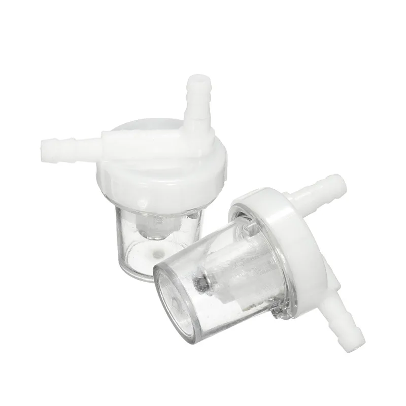 1 قطعة واضح دائم العالمي 1/4 "دراجة نارية البنزين مرشح الوقود للغاز النفط حفرة الترابية دراجة ATV جميع أنواع موتو باستخدام 6 مللي متر خط الوقود