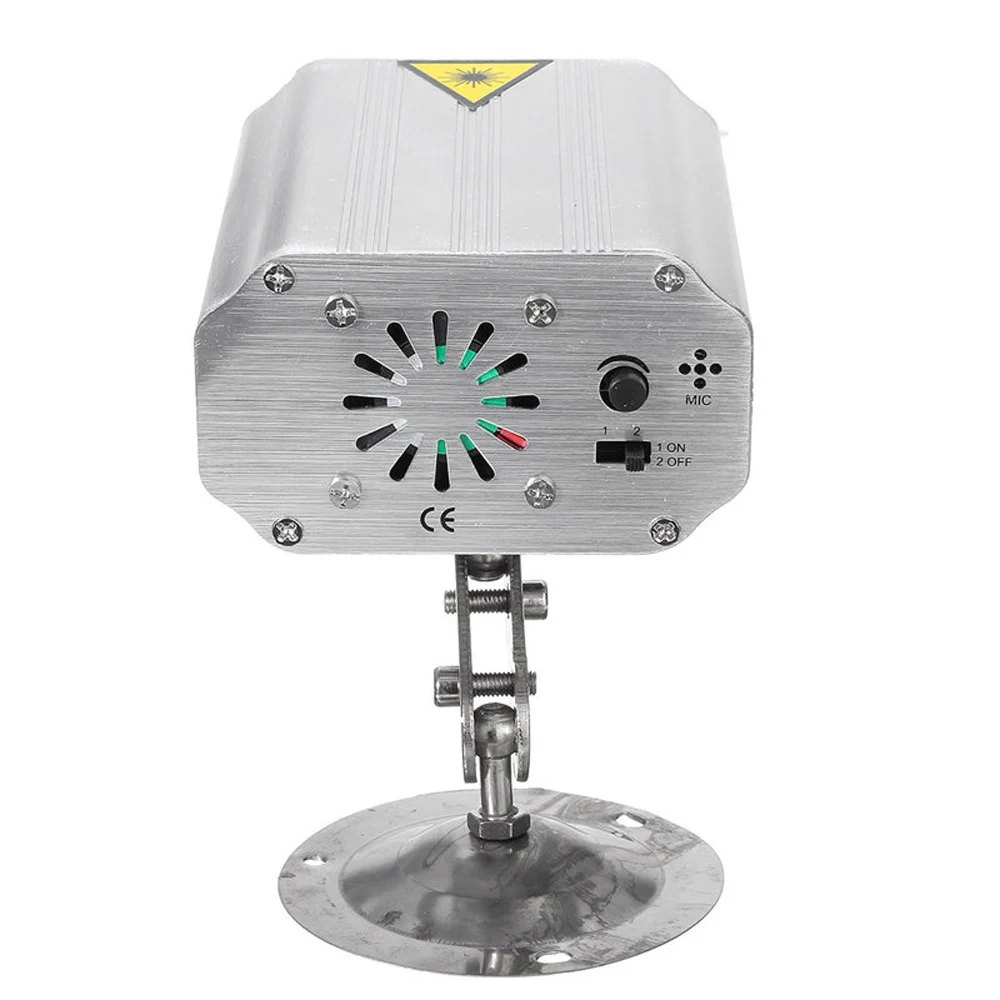 Voice Control Music Rhythm Flash Light DJ Disco Stage Light LED Laser Projector Stage Dancing Party Lights Stage Effect Lighting