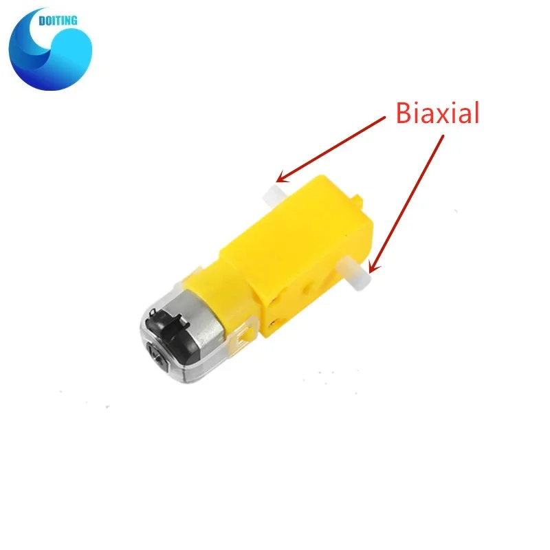 Engrenagem de direção dc biaxial tt relação de redução do motor 1:48/1:120 robô anti-interfer magnético diy rc kit de desenvolvimento de carro eletrônico