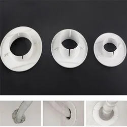 Plastic Hole Cover for Universal Air Conditioner Pipe Holes Removable Wall Vent Decorative Cover Dust Cap for Home Office Use