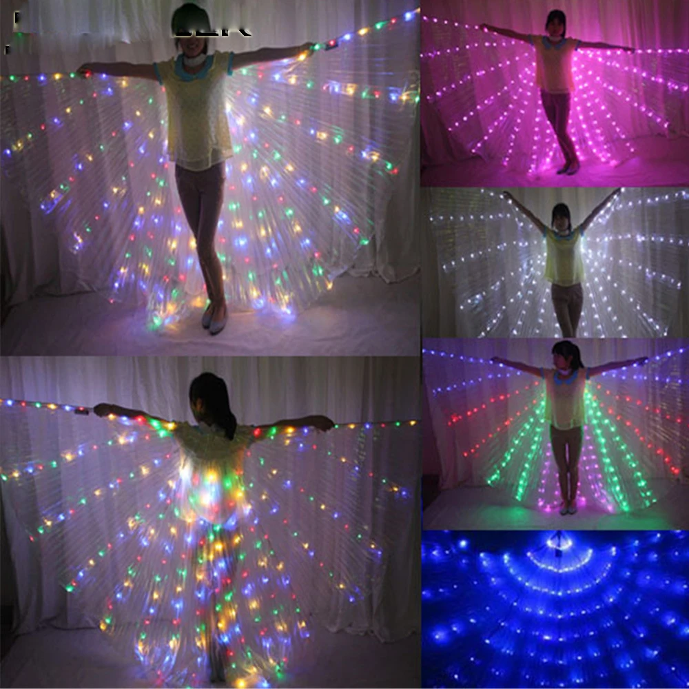 

Angle LED Wing Costume, Women's Belly Dance Isis Wings, LED Cloak, Catwalk, Party Show cosplay