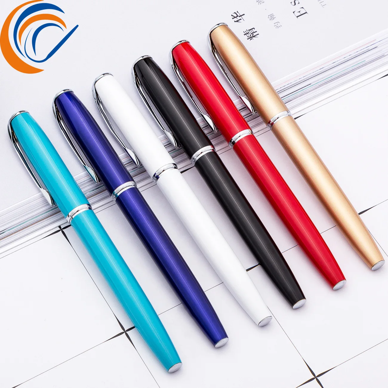 

Signature Pen Hotel Business Gift Pen NO BOX 6 Pcs Per Set Metal Neutral Pen