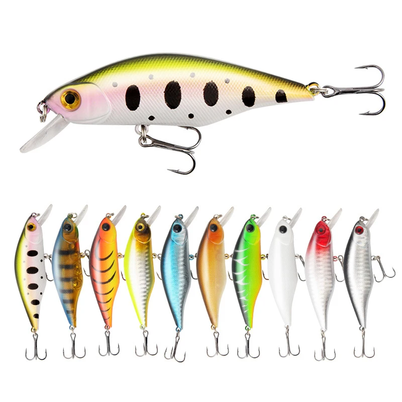 1pcs High Quality Floating Minnow Fishing Lures 8.5cm 11.2g Crankbait Fishing Wobblers 3D Eyes Artificial Hard Pesca Bass Tackle