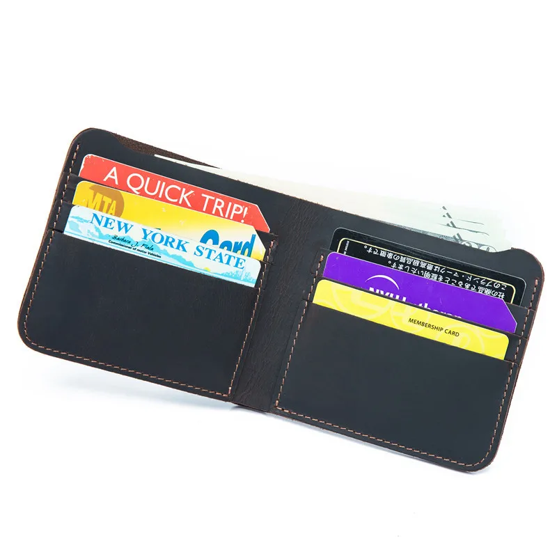 

Mens Wallet Genuine Leather Short Wallet And Purses Mini Credit Card Holder Coin Pocket Bill Money Cash Wallets Note Compartment