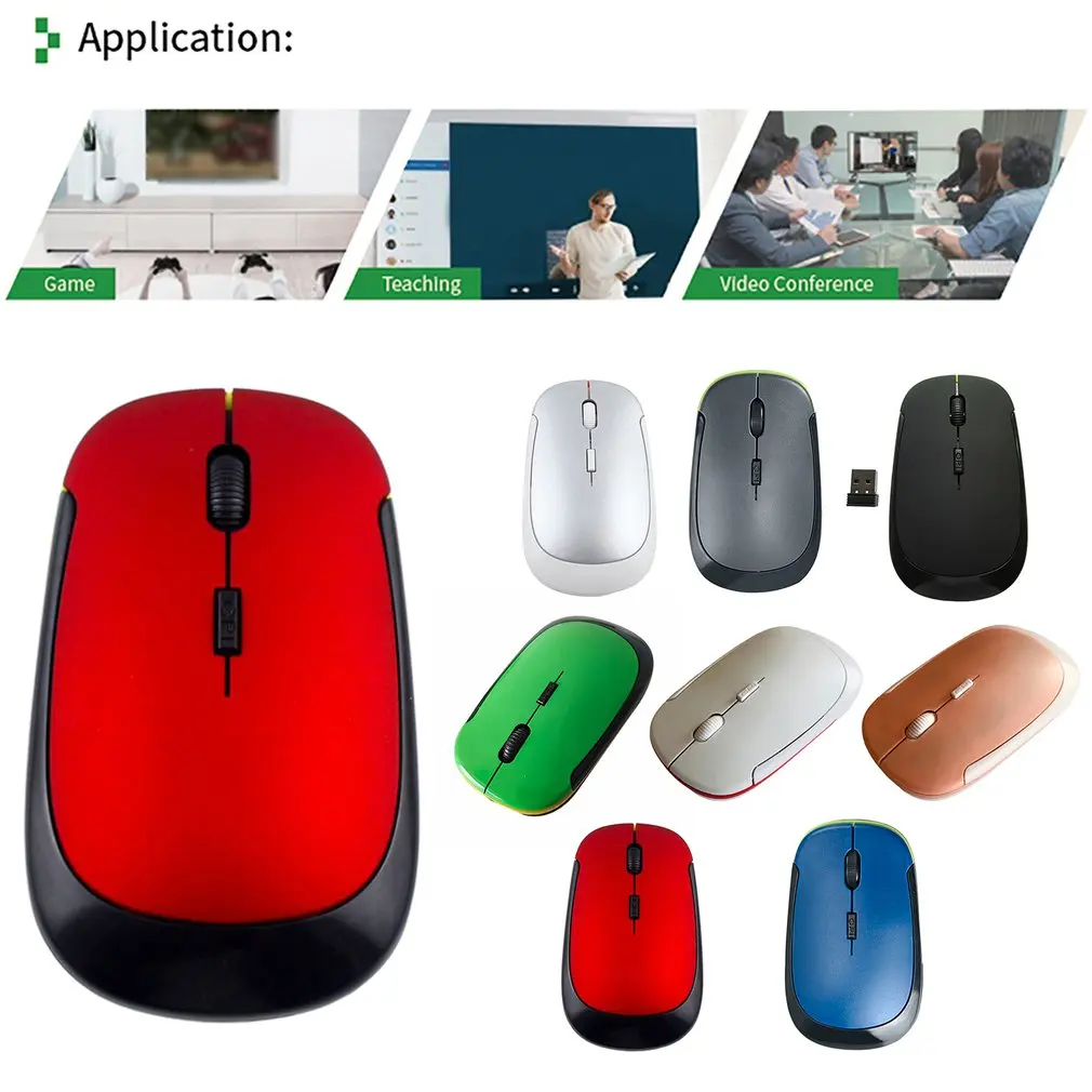 Wireless Mouse Rechargeable Ultra Thin 1207 DPI Mini Portable Mobile Silent Optical Cordless Mouse Mice For Laptop PC Computer