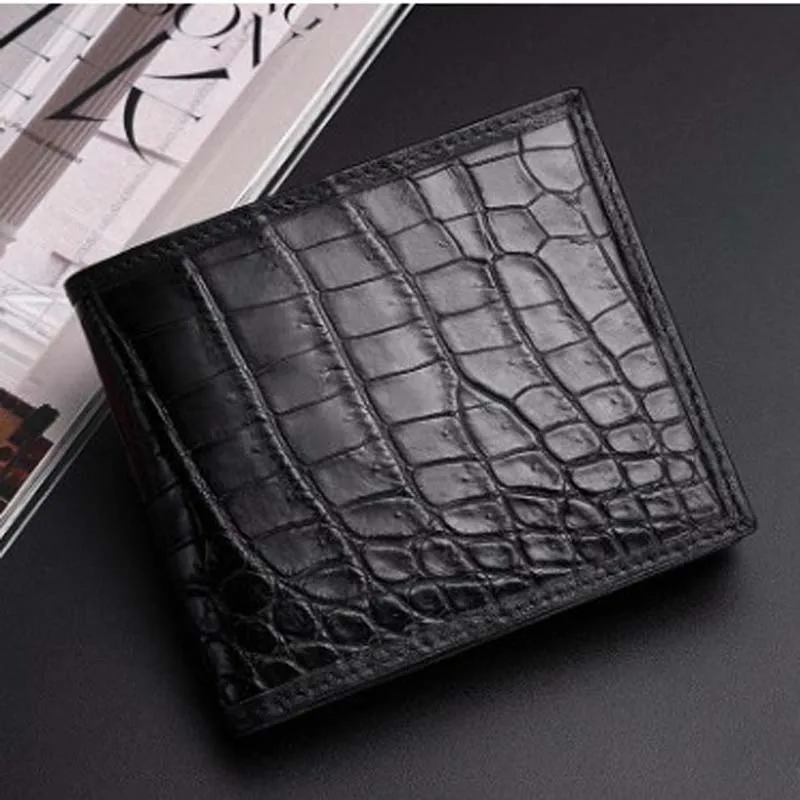 

hongqiangyin Thailand crocodile leather horizontal wallet man leather wallet multi - card business wallet fashion man men wallet