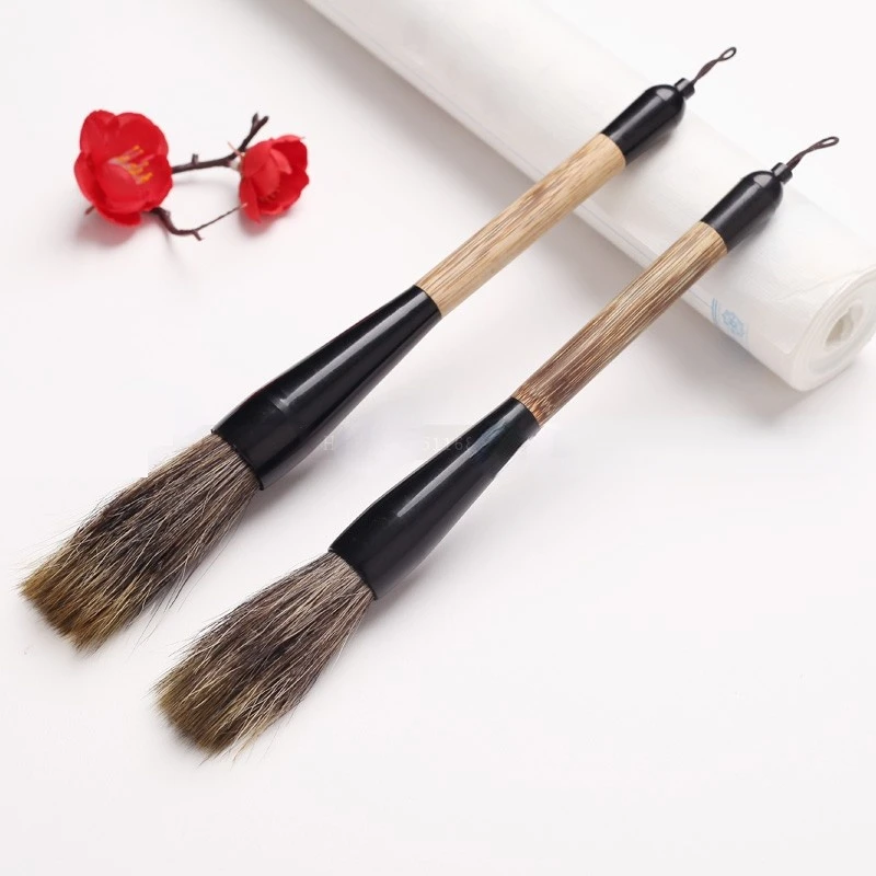 Watercolor Landscape Painting Brushes Regular Script Bristle Brush Pen Chinese Calligraphy Pen Stone Badger Bristle Brush Pen