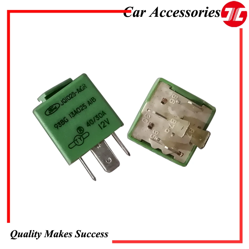 Genuine Green Relay 5 PIN For Car Ford All Models Mondeo Focus C-Max Fiesta LandRover Kuga S-Max 93BG13A025A1B 12V Auto Parts