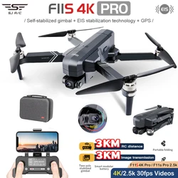 SJRC F11 / F11S 4K Pro Drone z kamerą 3KM WIFI GPS EIS 2-osiowy Anti-Shake Gimbal FPV bezszczotkowy Quadcopter profesjonalny RC Dron