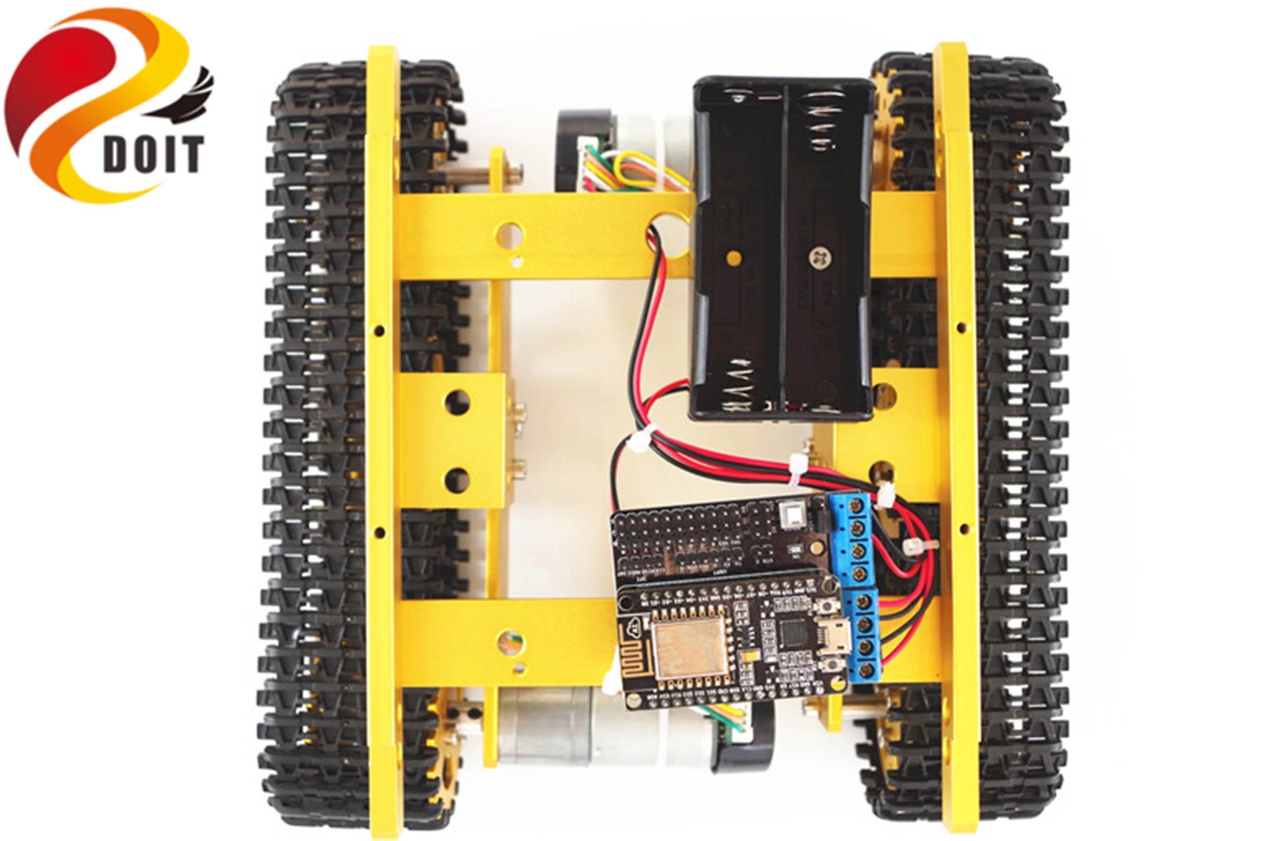 Szdoit Nodemcu Wifi Controle T100 Metalen Smart Rupsbanden Tank Chassis Kit Met Hoge Koppel Motoren Rc Robot Chassis Diy Voor arduino