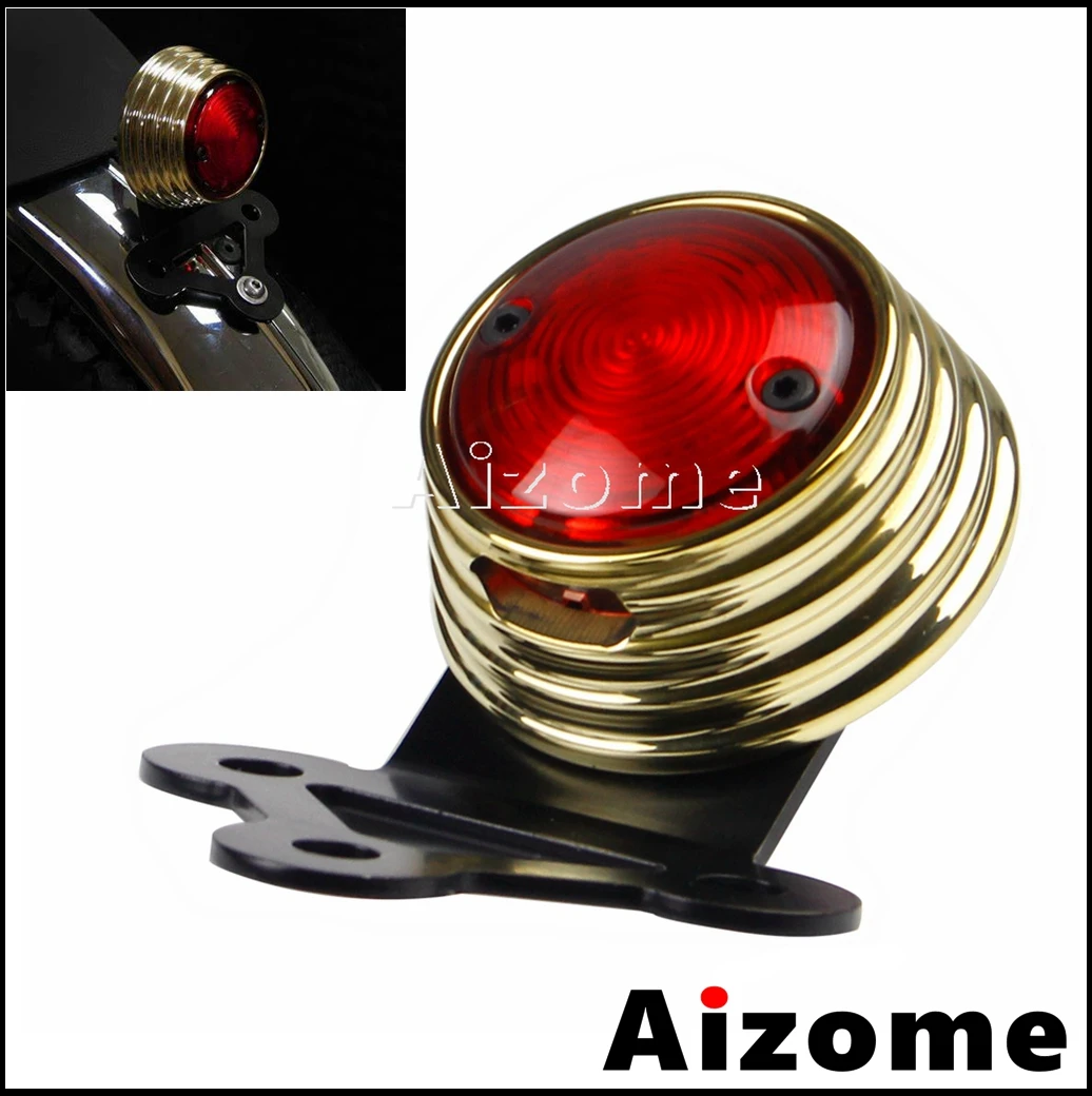 

Motorcycle 12V Retro LED Brake Stop Lamp Tail Light For Harley Honda Suzuki Cafe Racer Bobber Chopper Rear License Plate Light