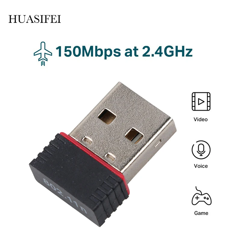 Mini USB Wifi Wireless Network Card 150M Wireless Network Card Wifi Receiver USB 802.11 B / G / N 150M WiFi Adapter For Laptop