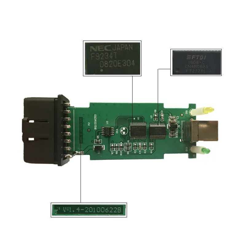 Latest For BMW Scanner 1.4.0 OBD2 Code Reader Unlock Version with FTDI Full Chips Auto Diagnostic Interface For BMW 1.4